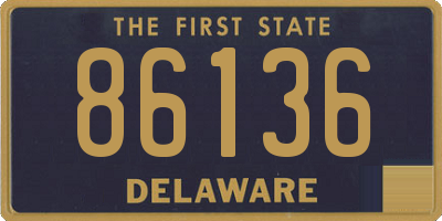 DE license plate 86136