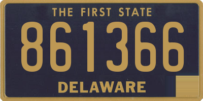 DE license plate 861366