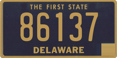 DE license plate 86137