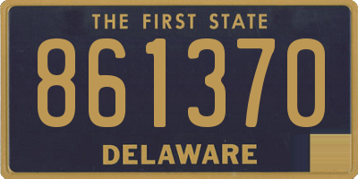 DE license plate 861370