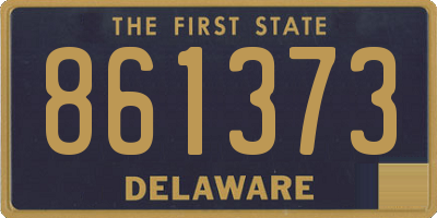 DE license plate 861373