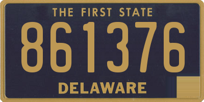 DE license plate 861376