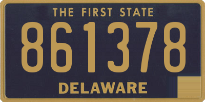 DE license plate 861378
