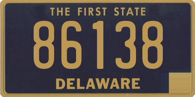 DE license plate 86138