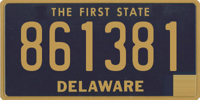 DE license plate 861381
