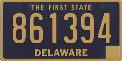 DE license plate 861394