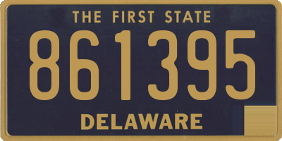 DE license plate 861395