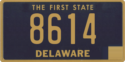 DE license plate 8614