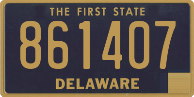 DE license plate 861407