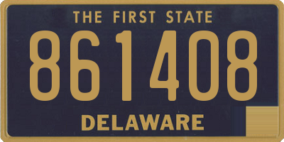 DE license plate 861408