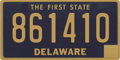 DE license plate 861410