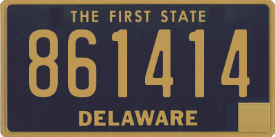 DE license plate 861414