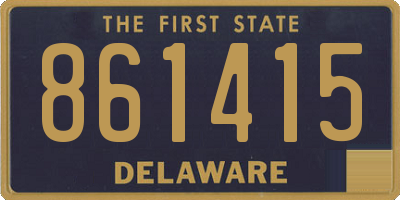 DE license plate 861415