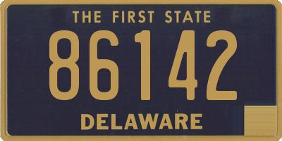 DE license plate 86142