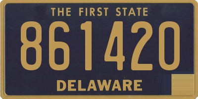 DE license plate 861420