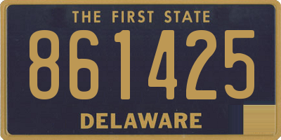DE license plate 861425