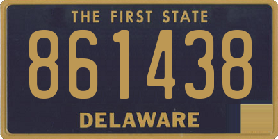 DE license plate 861438