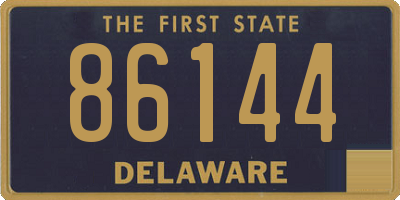 DE license plate 86144