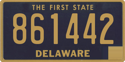 DE license plate 861442