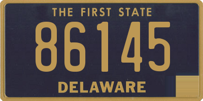 DE license plate 86145