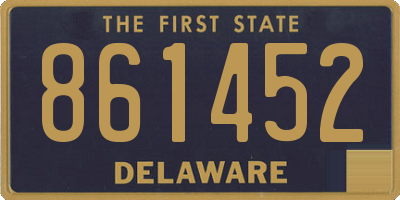 DE license plate 861452