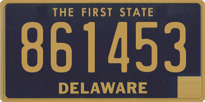 DE license plate 861453