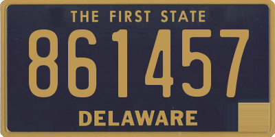 DE license plate 861457