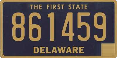 DE license plate 861459