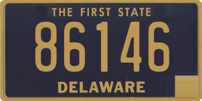 DE license plate 86146