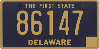 DE license plate 86147