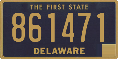 DE license plate 861471