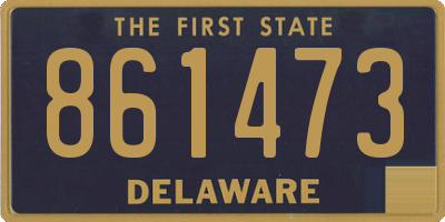 DE license plate 861473