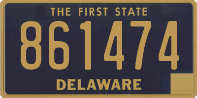 DE license plate 861474