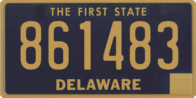 DE license plate 861483