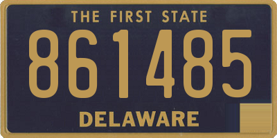 DE license plate 861485