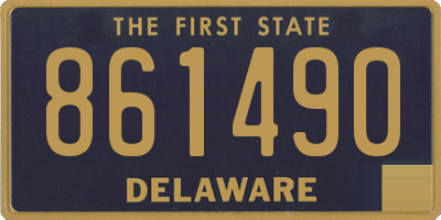 DE license plate 861490