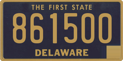 DE license plate 861500