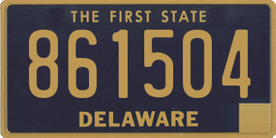DE license plate 861504