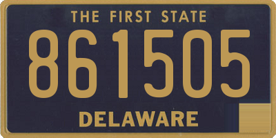 DE license plate 861505