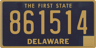 DE license plate 861514