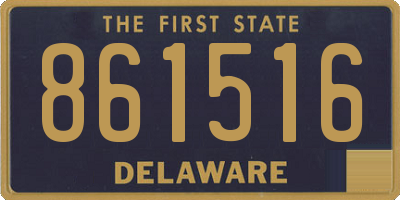 DE license plate 861516
