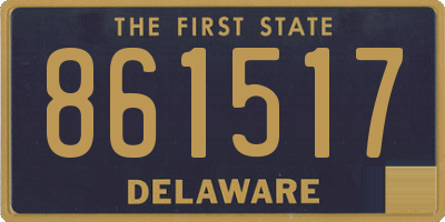 DE license plate 861517