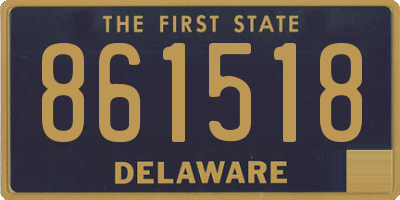 DE license plate 861518