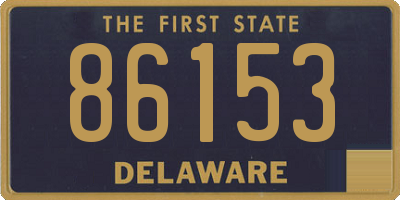 DE license plate 86153