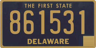 DE license plate 861531