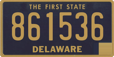 DE license plate 861536