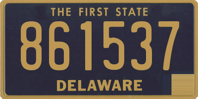 DE license plate 861537