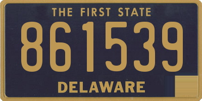 DE license plate 861539