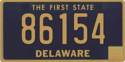 DE license plate 86154