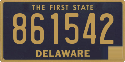 DE license plate 861542